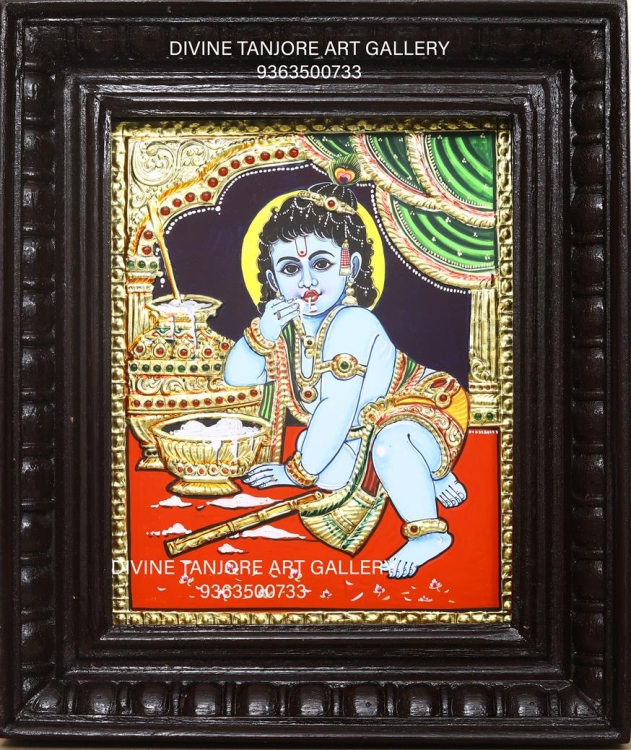 Butter Krishna screen 1 (Size-18 in x 15 in x 2 in)