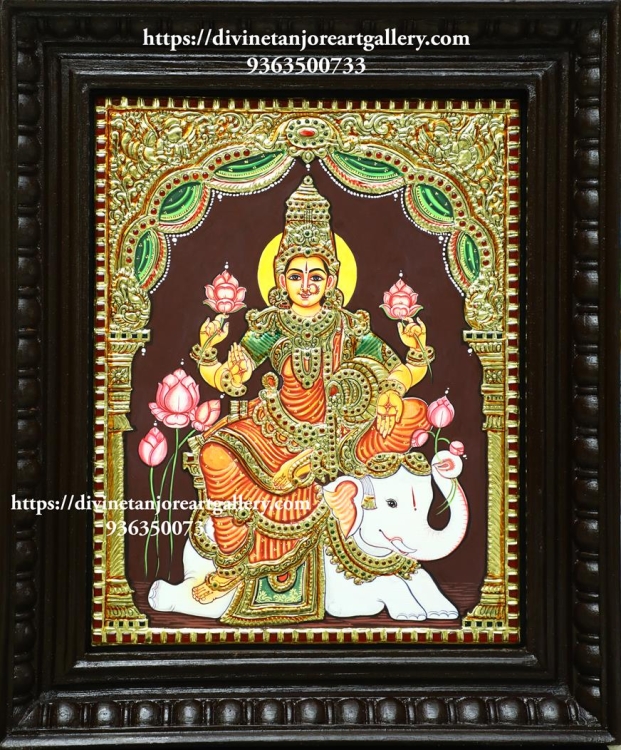 Elephant Lakshmi (Size-18 in x 15 in x 2 in)