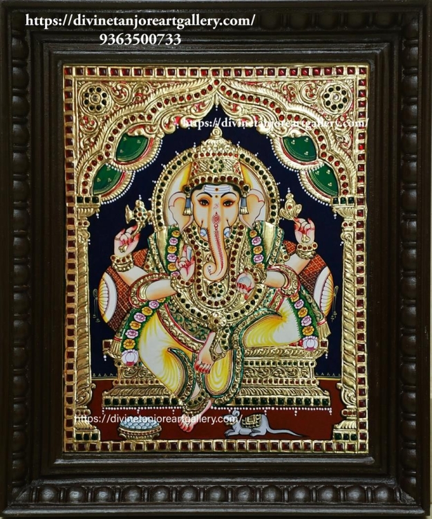 Ganesha with screen (made to order) Size can be customized