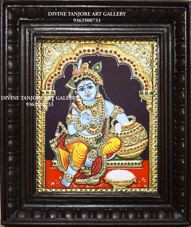 Butter Krishna Sitting (made to order) Size can be customized