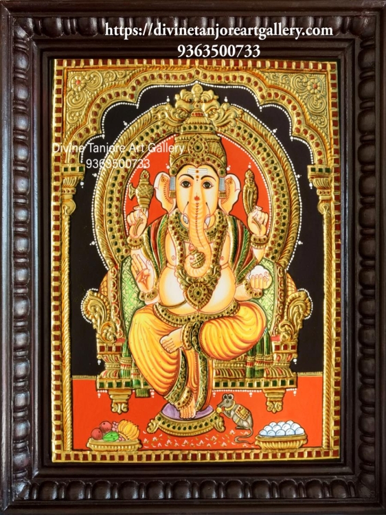 Ganesha Peedam (Size - 18 in x 15 in x 2 in)