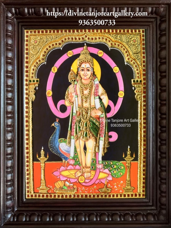 Om Murugan (Size - 18 in x 15 in x 2 in)