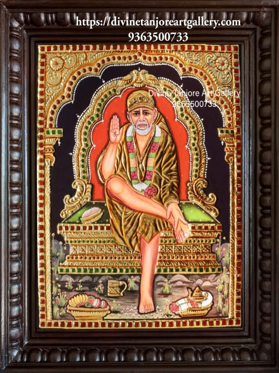 Sai baba (Size - 18 in x 15 in x 2 in)