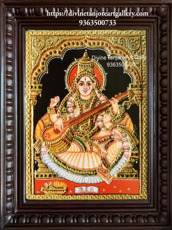 https://www.divinetanjoreartgallery.com/product/64/annam-saraswathy-made-to-order-size-can-be-customized.html