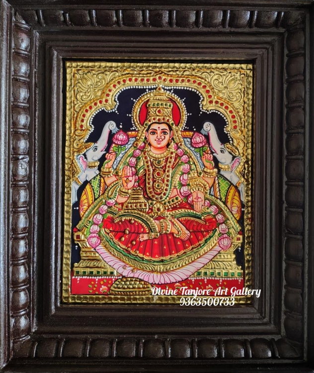 Gajalakshmi (Size - 13 in x 11 in x 2 in)