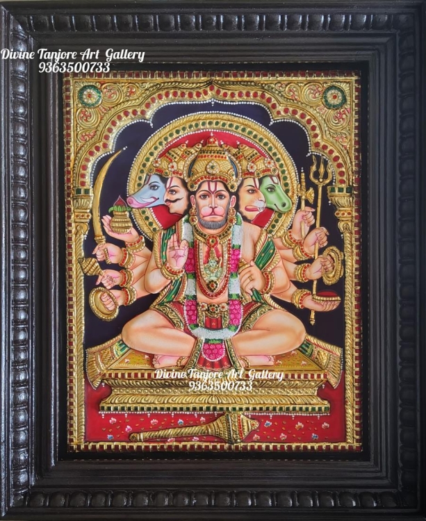 Panchamuga Hanuman (made to order) Size can be customized